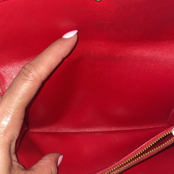Louis Vuitton Red Epi Long Wallet Pouch - Picture 5 of 16